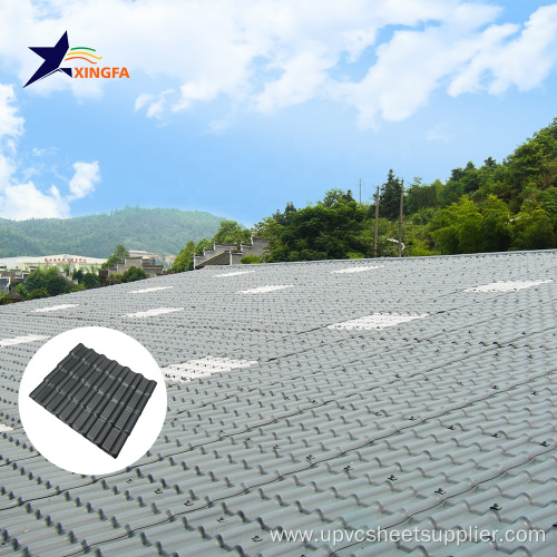 Synthetic Resin Roof Tile Sheet Blue Weather Resistance